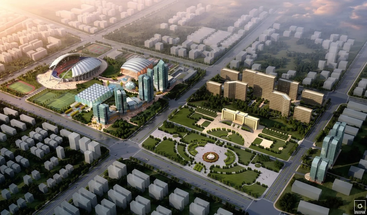 Shandong Central District + Sport Area Planning and Concept