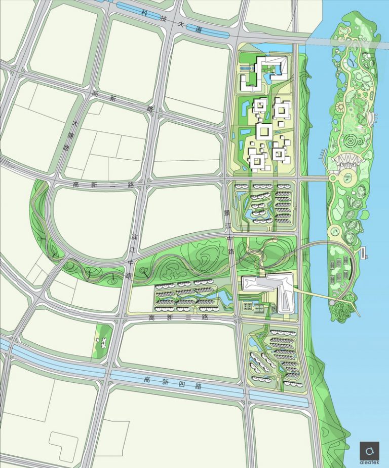 Heyuan New Cbd Master Plan Aleatek Studio