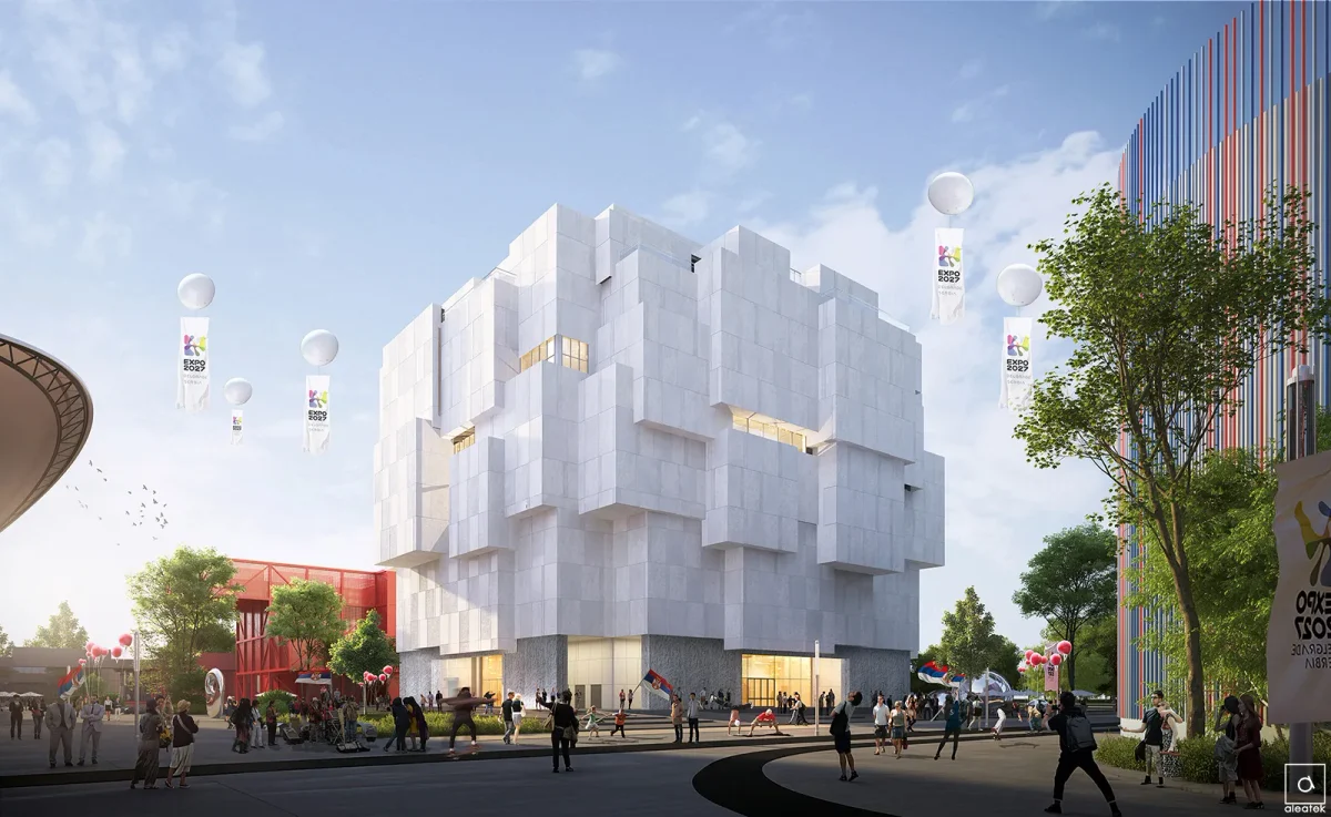 Serbian National Pavilion at Expo 2027 Belgrade - Aleatek Serbian National Pavilion 01
